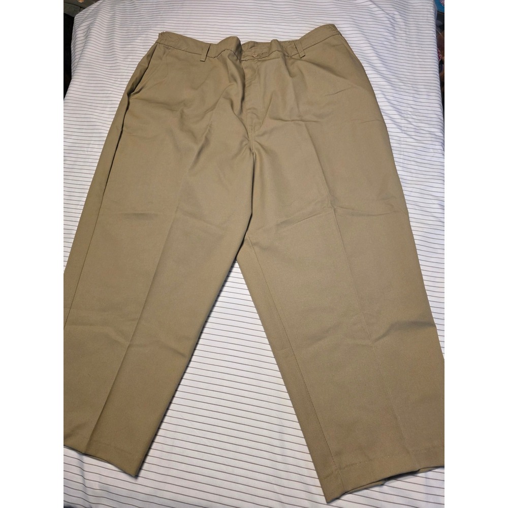 1086 Red Kap Touchtex II Khaki Work Pants Elastic Waist Tan PT61KH6 Womens 24